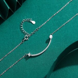 unique necklace, summer necklace, chic necklace, professional look, profession necklace, pearl necklace, silver necklace, real silver necklace